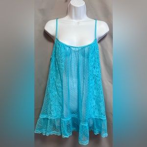 In Bloom | Turquoise Mesh Slip Sz XL Women’s